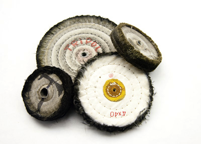 Sewn fabric buffs
