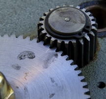 Alignment mark on gears