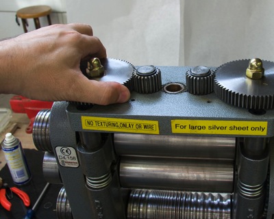 A Durston mill with center gear removed
